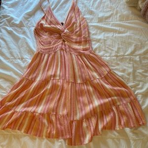 pink, orange, and coral sundress! Size Large